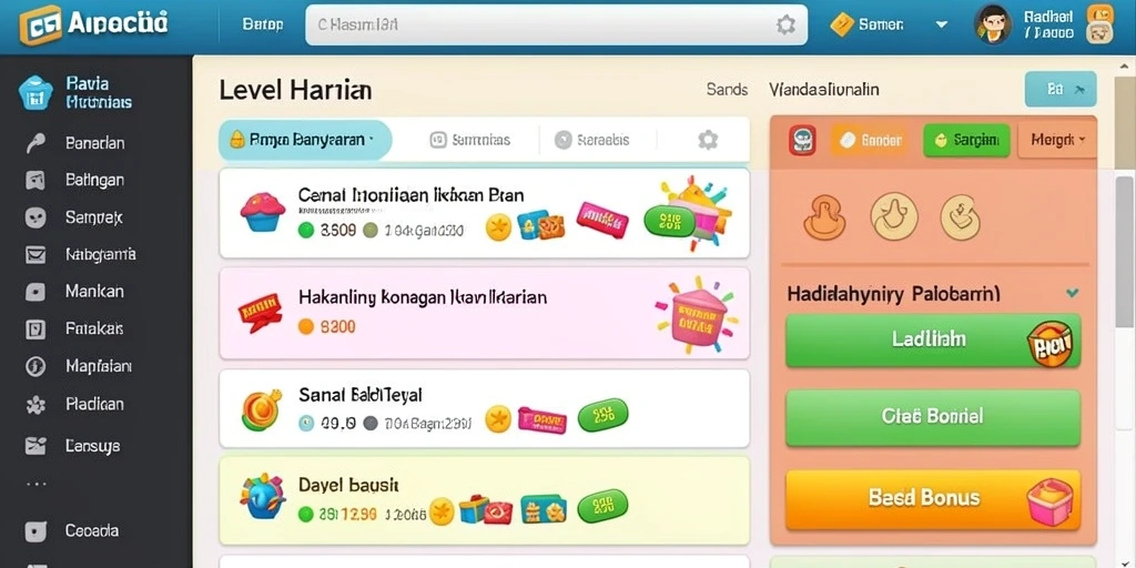 Tampilan awal yang menarik dan mudah dinavigasi.