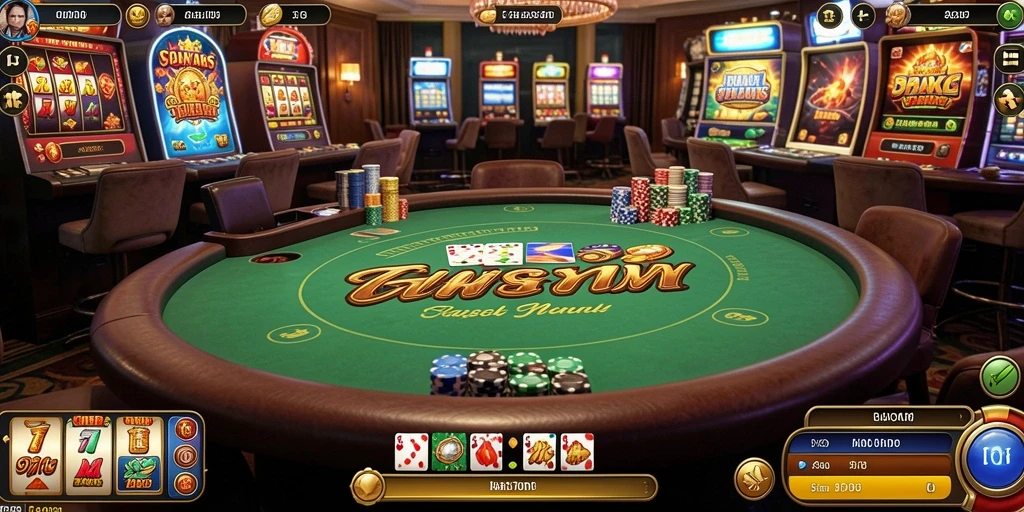 Screenshot menunjukkan tampilan awal permainan GADUNSLOT yang menarik.
