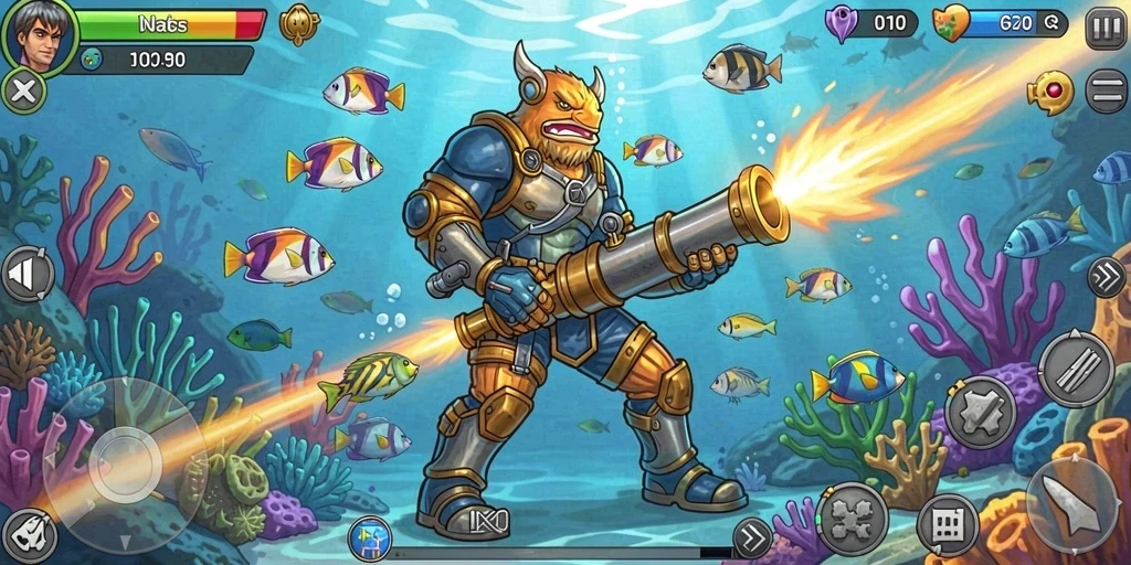 Gambar menampilkan aksi seru dalam game NX303.