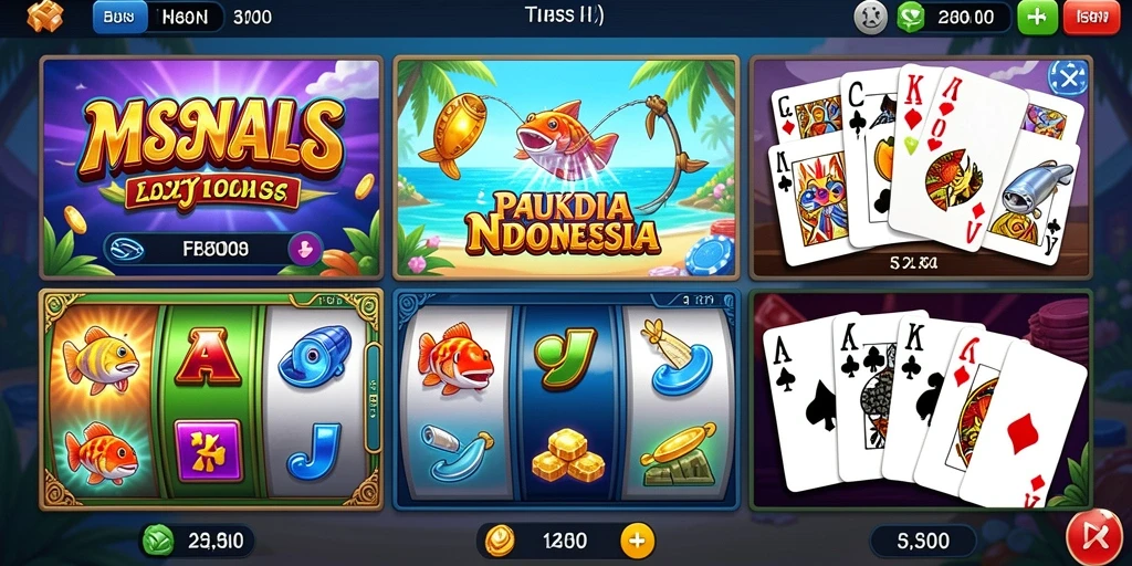 Tampilan awal game yang menarik dan interaktif.