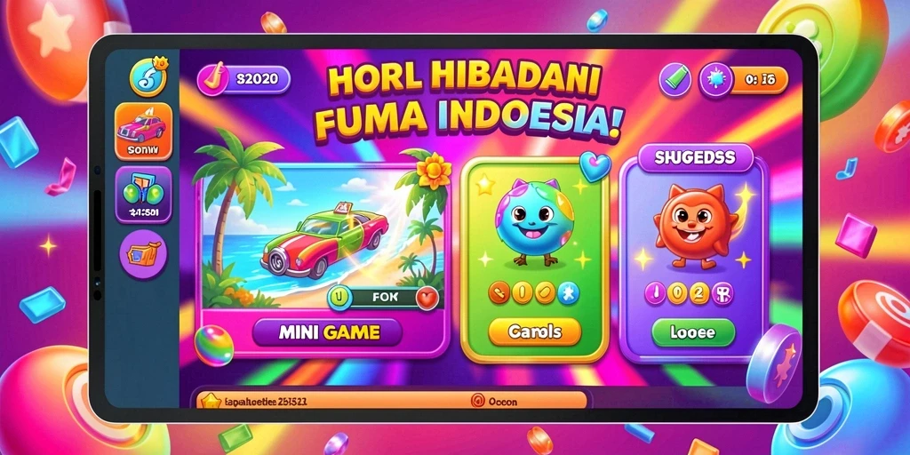 Tampilan menu utama yang menarik dan user-friendly.